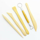Sculpting Tools Set Wood Handle w/ Zipper Storage Case for Kids Art Crafts