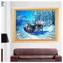 DIY 5D Diamond Embroidery Horse Drawing Round Diamond Painting Cross Stitch