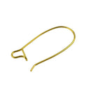 100pcs Brass Metal Kidney Earring Hook Ear Wire For Jewelry Making Findings