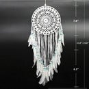 Dream Catchers for Bedroom, White Dream Catchers Crochet Wall Hanging Dream I7R7