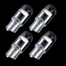 2Pieces 194 T10 DC12V LED Bulb Wedge License Plate Light for Motorbike Red