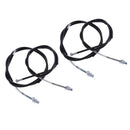 2 Pair Black Motorcycle Front & Rear Brake