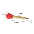6 Pcs Combination Drill Screw Tap Bit Set, 1/4 In Hss Hex Shank Metric Comb