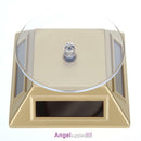 Solar Showcase 360 Turntable Rotating Jewelry Watch Ring Display Stand 037