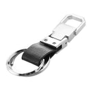 Metal 2 Double Rings Key Chain Keychain Keyring Men Fashion