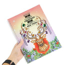 DIY Christmas Elk Special Shaped Diamond Painting 50 Pages A4 Notebook Gift