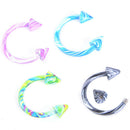 8Pcs Stainless Steel eyebrow Ring Earring Piercing Body Piercing Jewelry Gift