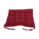 Soft Cotton Seat Cushion Winter Home Office Bar Chair Cushion(Wine Red)