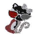 cat reversible sequined sew on patches for clothes diy sweater coat appliqueBX