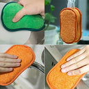 Microfiber Double-Sided Dish Scrub Sponge,10 Pack Washing Up Cleaner Heavy