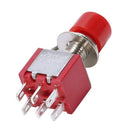 4 Pcs AC 250V 2A 120V 5A DPDT 2NO 2NC Momentary Push Button Switch D4O6