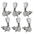 6 Pieces Sliver Acoustic Guitar Machine Heads Knobs Guitar String Tuning Peg