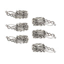 6x Wooden Bangle Bracelet End Cap Beads Jewelry Making Findings Accessories