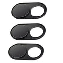3 Pieces Webcam Cover Slider Stick for Laptop Phone Privacy Protection Black