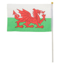 Wales Hand Waving National Country Flag 14 x 21cm Pack of 12