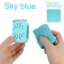 Quick Drying Towel Microfiber Outdoor Cold Sensation Sport Towel (Sky Blue)