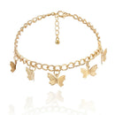 Bohemian Multilayer Butterfly Alloy Anklets Women Foot Chain Bracelet JewelSEAU