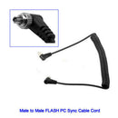 Male to Male Flash PC Sync Cable (1 Meter/3.3ft)