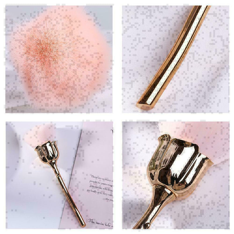 Nail art Dust Brush For Manicure Rose Head-Brush Blush Powder Brush Fashion M3T7