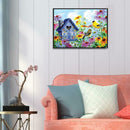 5D DIY Full Drill Diamond Painting Bird Flower Cross Stitch Embroidery Kit