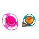 2xSpecial Feeding Toddler Gyro Bowl Dishes 360 Rotating Cup Avoid Food Spill