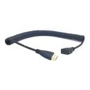 HDMI Male to HDMI Female Spring Cable Line Connector for 1080p HDTV PC Tablet