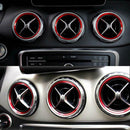 5Pcs Air Vent Outlet Ring Cover Trim Red For Mercedes Benz A/B/CLA/ GLA Class UK