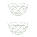 2x Kitchen Storage Fruit Bread Bowl Basket Holder 3-6kg,10'' Big Deep Bowl 5