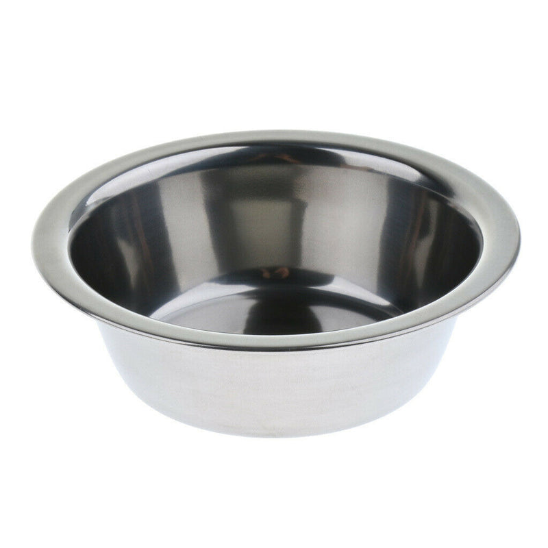 2 Pcs Stainless Steel Food Water Cup Feeder Feeding Dish For Parrot Bird Macaw