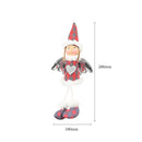 Christmas Plaid Wings Love Girl Pendant Hanging Ornament for Kids Gifts (A)