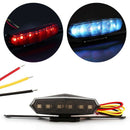 3W Led Motorcycle Tail Brake Lights Stop Driving License Plate Lamp Taillig