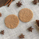 Snowflake Rattan Rolling Pin Wooden Rolling Pin Christmas Rolling Pin with