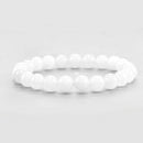 8mm Natural Selenite Handmade Mala Bracelet Spirituality Chakas Cuff Pray Gift
