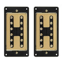 Electric Guitar Humbucker Pickups Double Coil with Screws Springs, Golden Black,