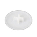 6mm Phillips 17mm Head Dia Screw Plastic Cap Cover White 100PCS H1V2
