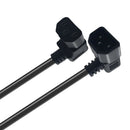 Angle IEC 320 C13 To C14 AC Power Extension Cord Female To Male For PDU UPS