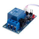 DC 12V Photoelectric Switch Sensor Relay Module 50mmx25mm w 2 Cable O7J8