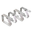 12PCS Stainless Steel Tablecloth Tables Cover Clips Holder Clamps Party Tools