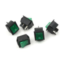5X Green Lamp 4 Pin ON/OFF 2 Position DPST Rocker Switch 16A/250V KCD4-201 AH JR