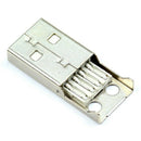 New 10pcs Type A Male USB 4 Pin Plug Socket Connector With Black Plastic Co
