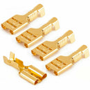 100pcs 6.3mm Female Spade Quick Splice Crimp Terminals Connector Non insulated