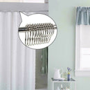 24pcs Shower Curtain Rings Curtain Rod Roller Ball Hooks Metal Bathroom cvb DQF