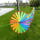 Rainbow Wheel Windmill Wind Spinner Whirligig Garden Funny Children ToysB Gw