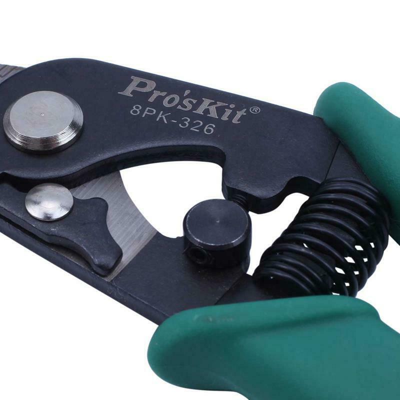 Pro'sKit Fiber optic cable stripping pliers Wire stripper (148mm) 8PK-326 B4L6