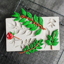 Leaf Rose Flower Silicone Mold Fondant Chocolate Mould Cake Decorating Tool. BX