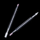 1Pc nail art cuticle remover pen double head quartz silicone press stick tool O2