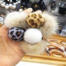30pc Sexy Leopard Print Fluffy Ball Pom Pom Ball Jewelry Making Supply Charm