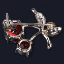 Luxury Weddings Cherry Zinc alloy Jewelry Accessories Brooches Corsage Hats I6F4