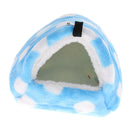 2pcs Guinea Pig House Hammock Bed Hanging Chinchilla Hideout Hut (Blue,Red)