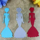 Vivid Fishtail Skirt Woman Metal Die Cutting Dies Scrapbooking Embossing SP